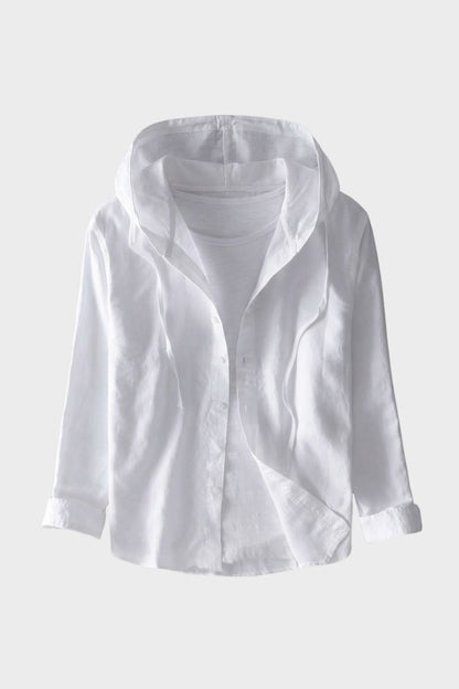 Men's Hooded Striped Shirt