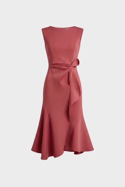 Women's Sleeveless Midi Dress | Draped