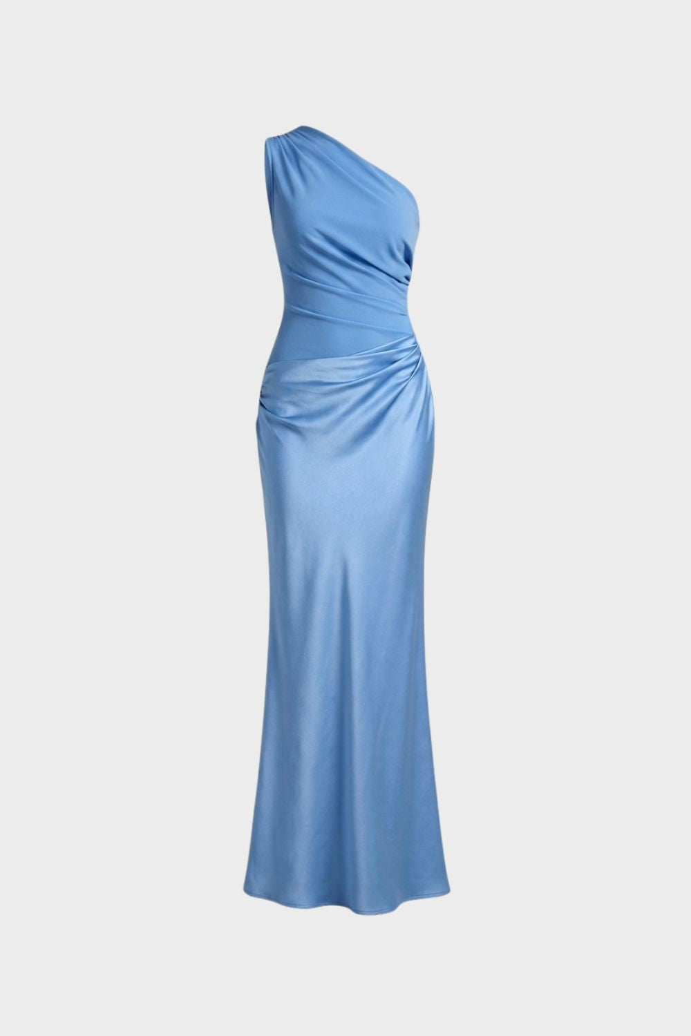 Women's One Shoulder Sleeveless Maxi Dress | Pleated