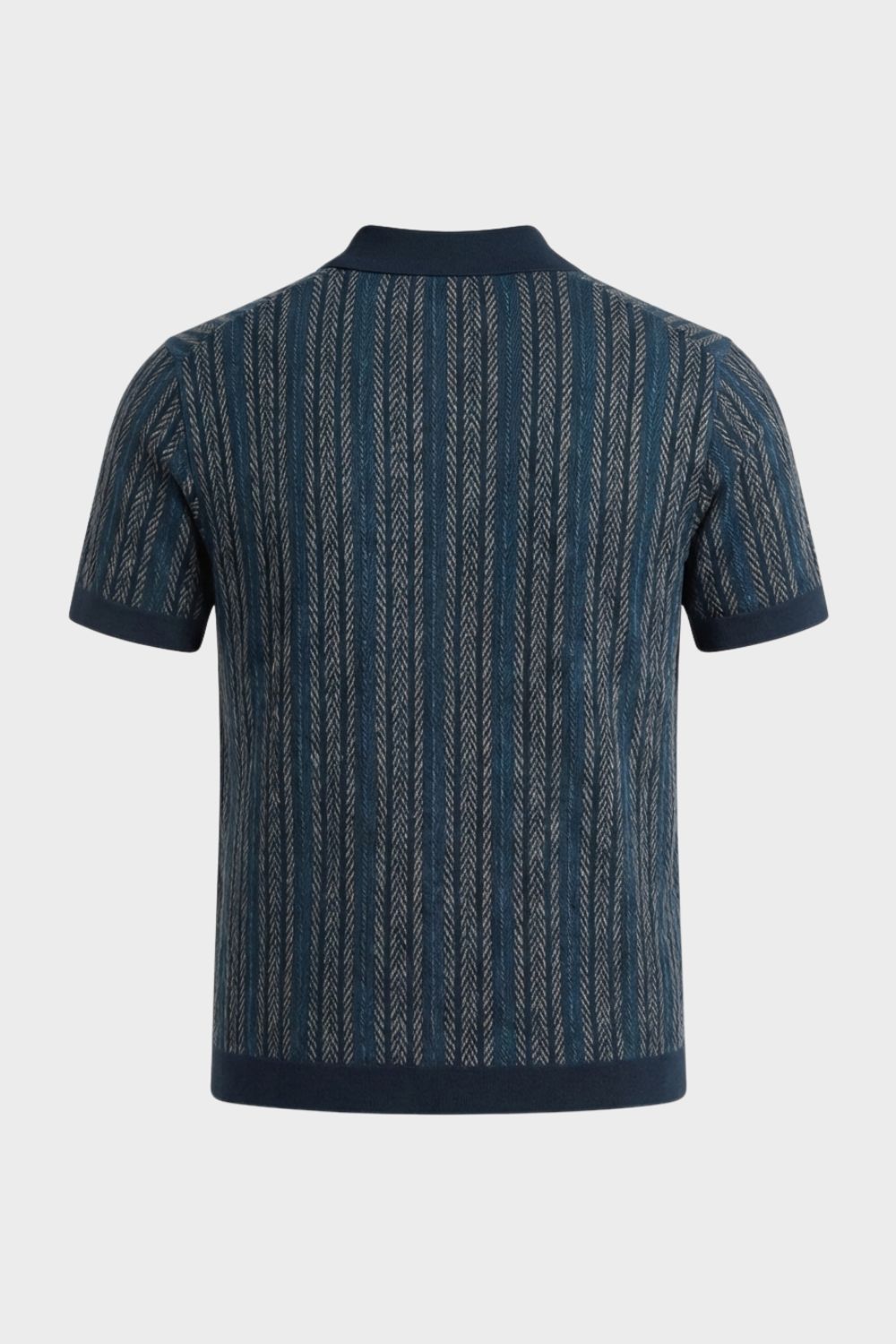 Men's Vertical Stripe Button Front Spread Collar Casual Shirt | Stripe Pattern