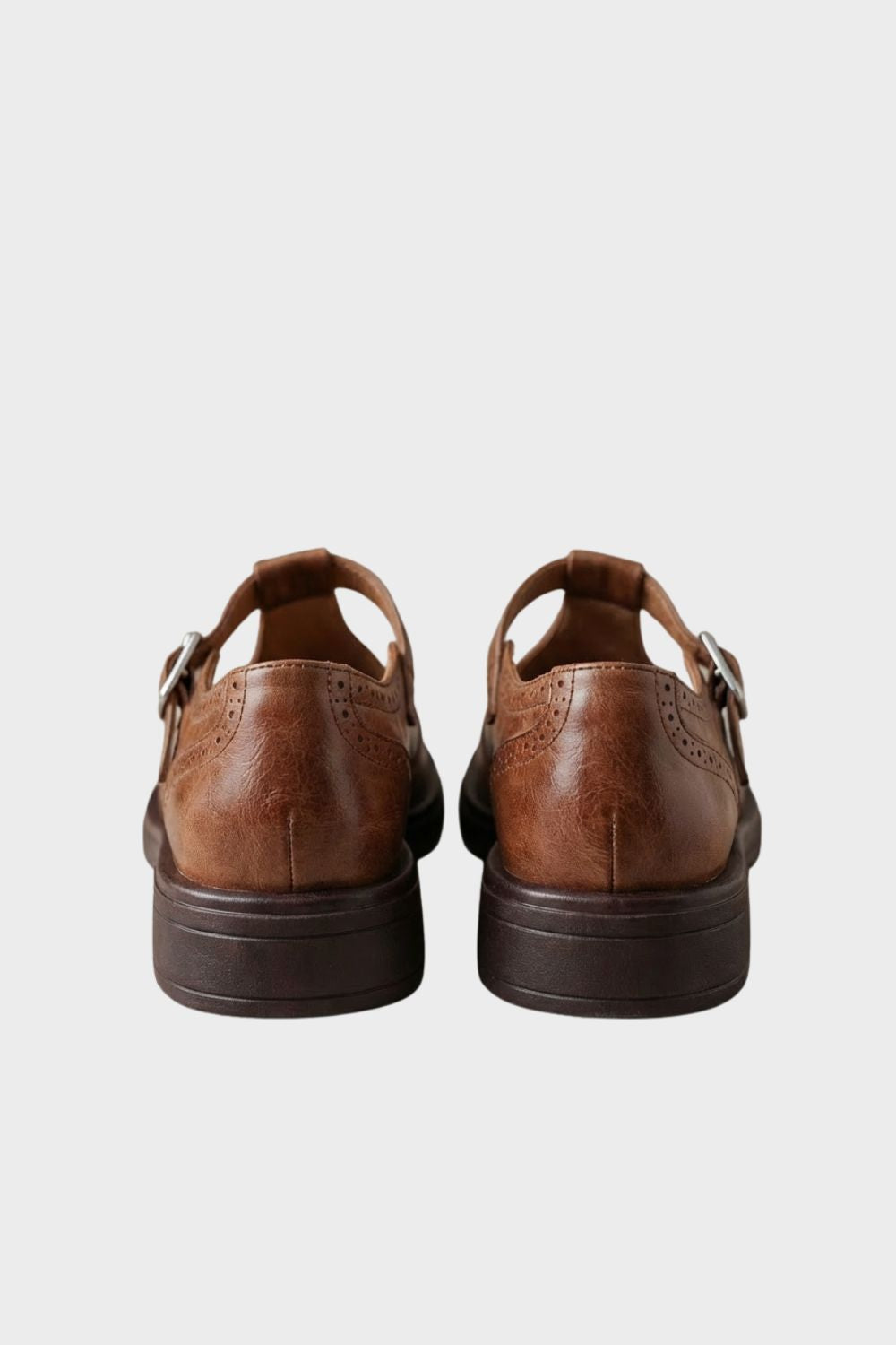 Women's Round Toe Mary Jane Shoes | Strap Detail