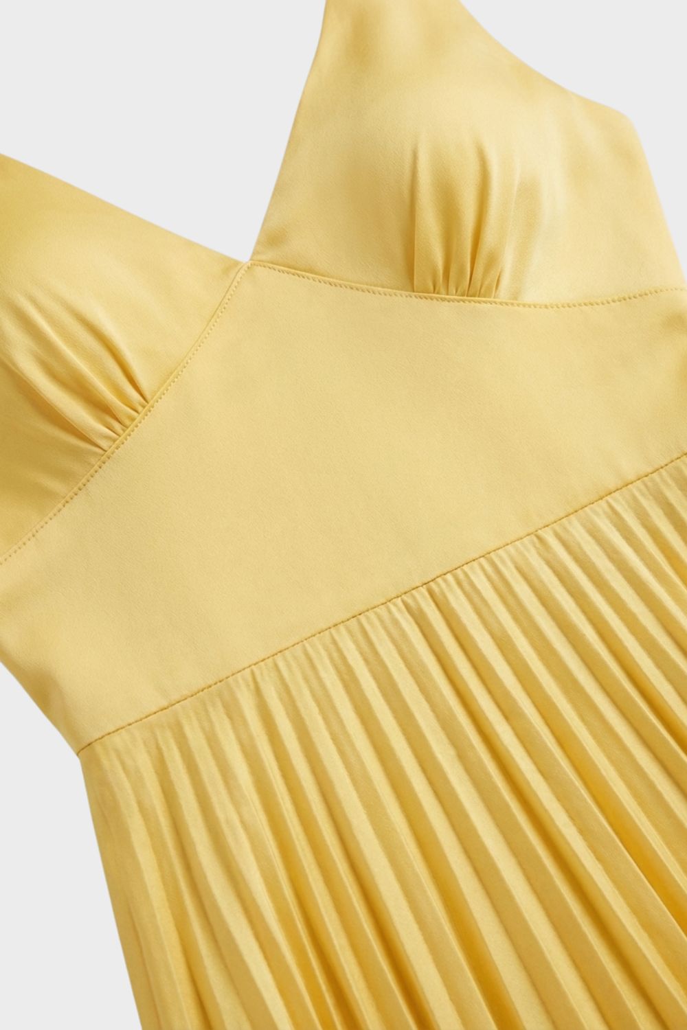 Women's Sleeveless V Neck Maxi Dress | Pleated Skirt