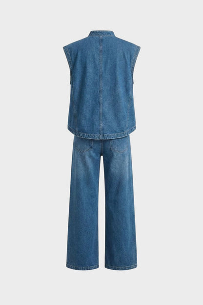 Women's Sleeveless Top and Wide Leg Pants Set | Everyday Wear