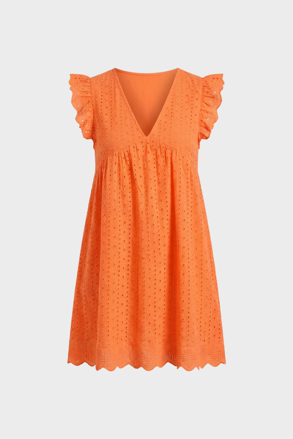 Women's V Neck Cap Sleeve | Mini Dress