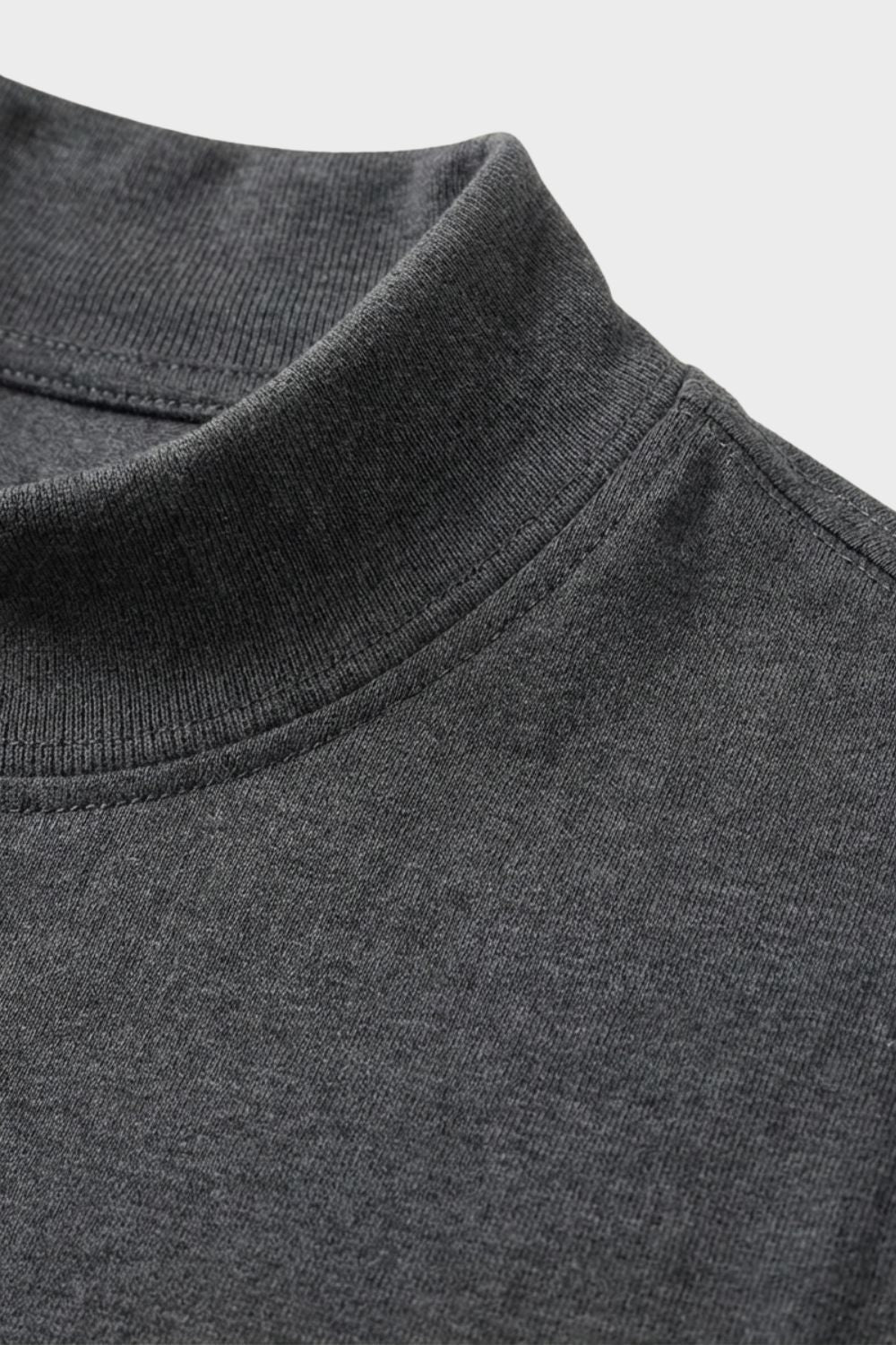 Men's Short Sleeve High Neck T-Shirt | Fitted