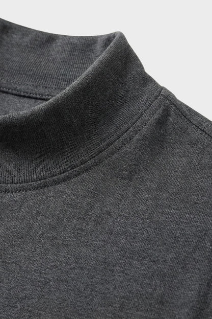 Men's Short Sleeve High Neck T-Shirt | Fitted