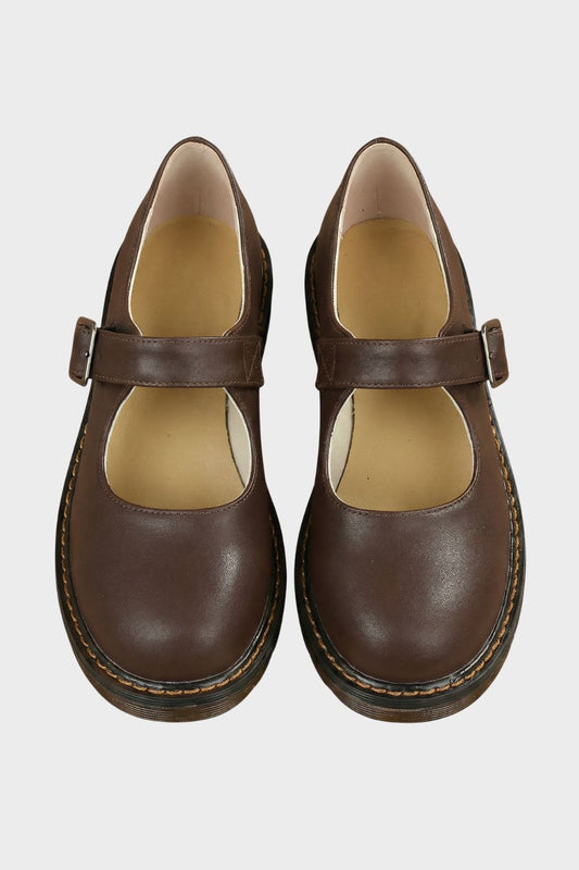 Women's Ballerina Shoes with Strap and Buckle