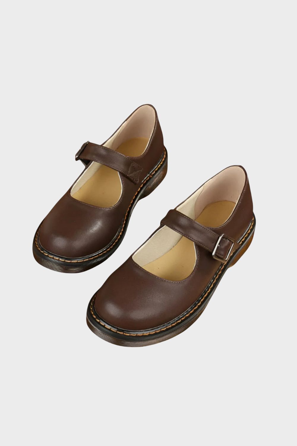 Women's Ballerina Shoes with Strap and Buckle