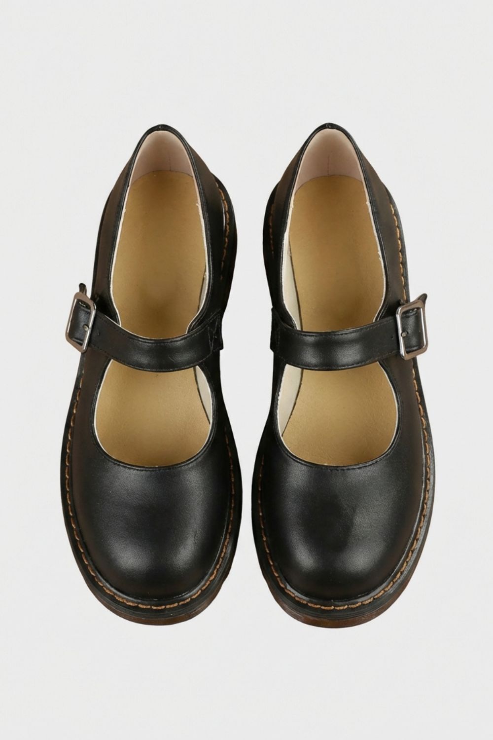 Women's Ballerina Shoes with Strap and Buckle