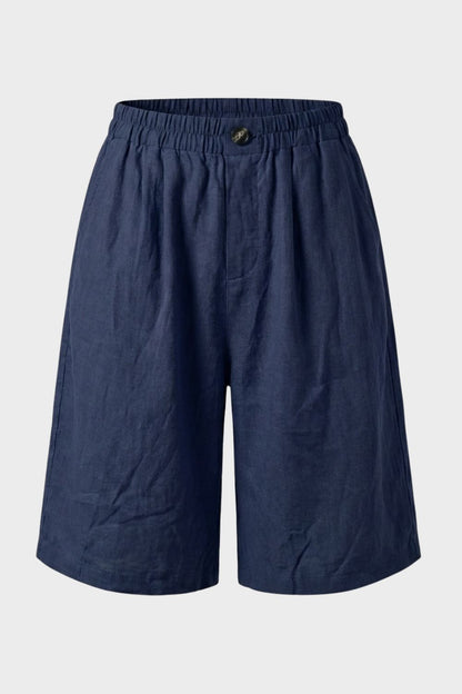 Women's Loose Fit Mid Waist Shorts | Wide Leg