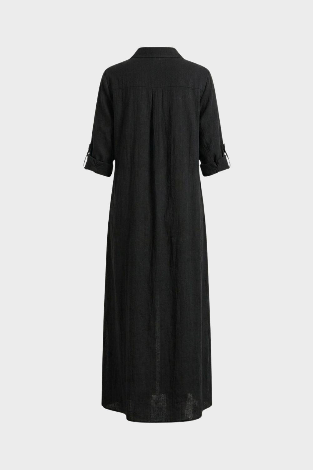 Women's Short Sleeve Shirt Style Dress | Maxi