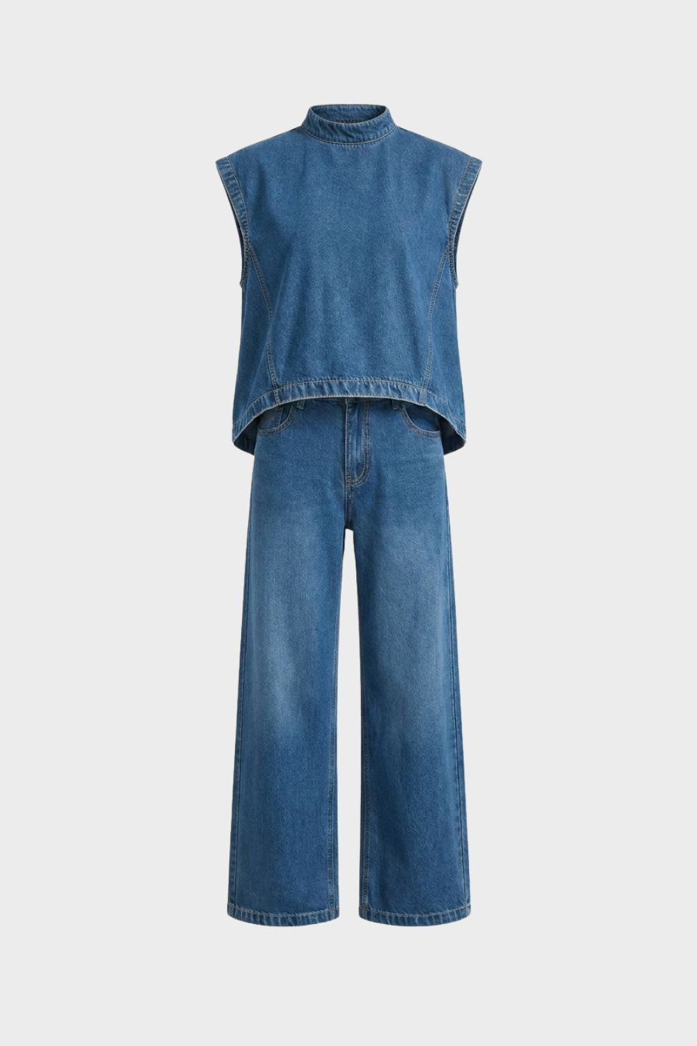 Women's Sleeveless Top and Wide Leg Pants Set | Everyday Wear