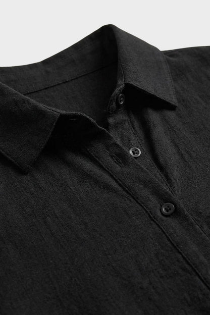 Women's Short Sleeve Shirt Style Dress | Maxi