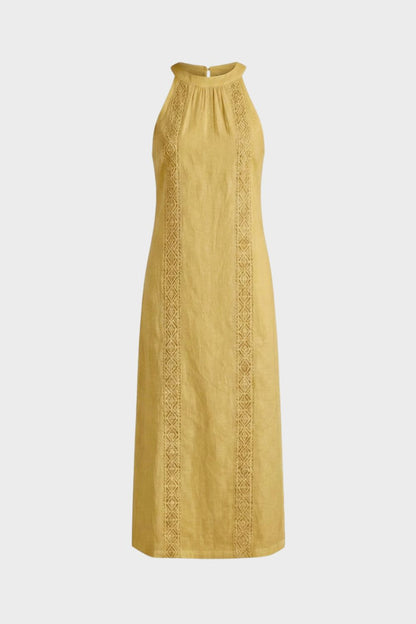 Women's Sleeveless High Neck Dress | Maxi
