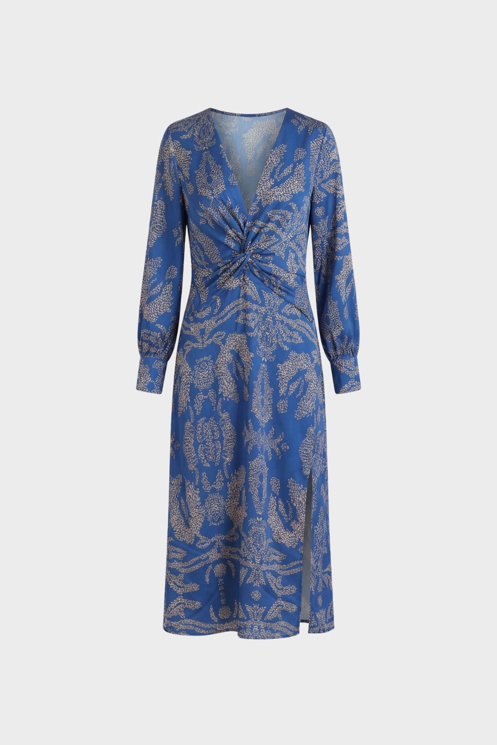 V-Neck Wrap Midi Dress for Women