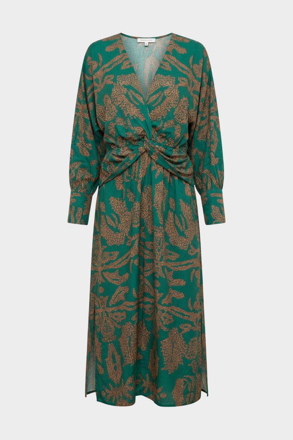 V-Neck Wrap Midi Dress for Women