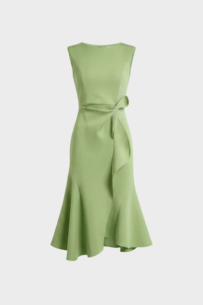 Women's Sleeveless Midi Dress | Draped