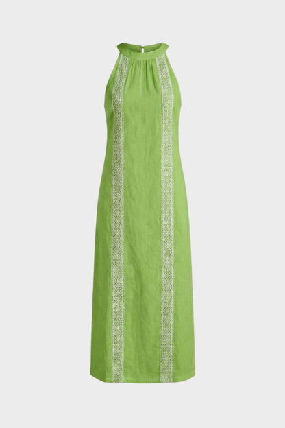 Women's Sleeveless High Neck Dress | Maxi