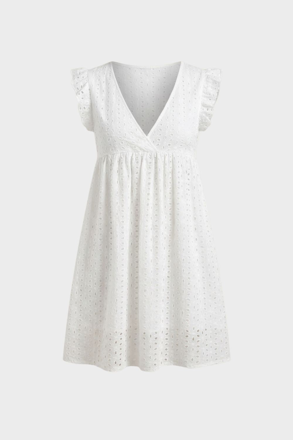 Women's V Neck Cap Sleeve | Mini Dress