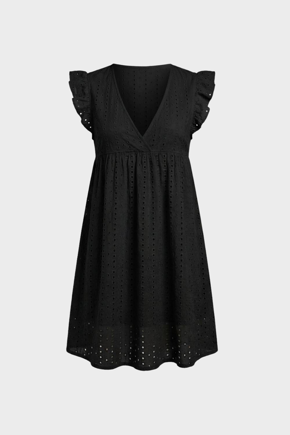 Women's V Neck Cap Sleeve | Mini Dress
