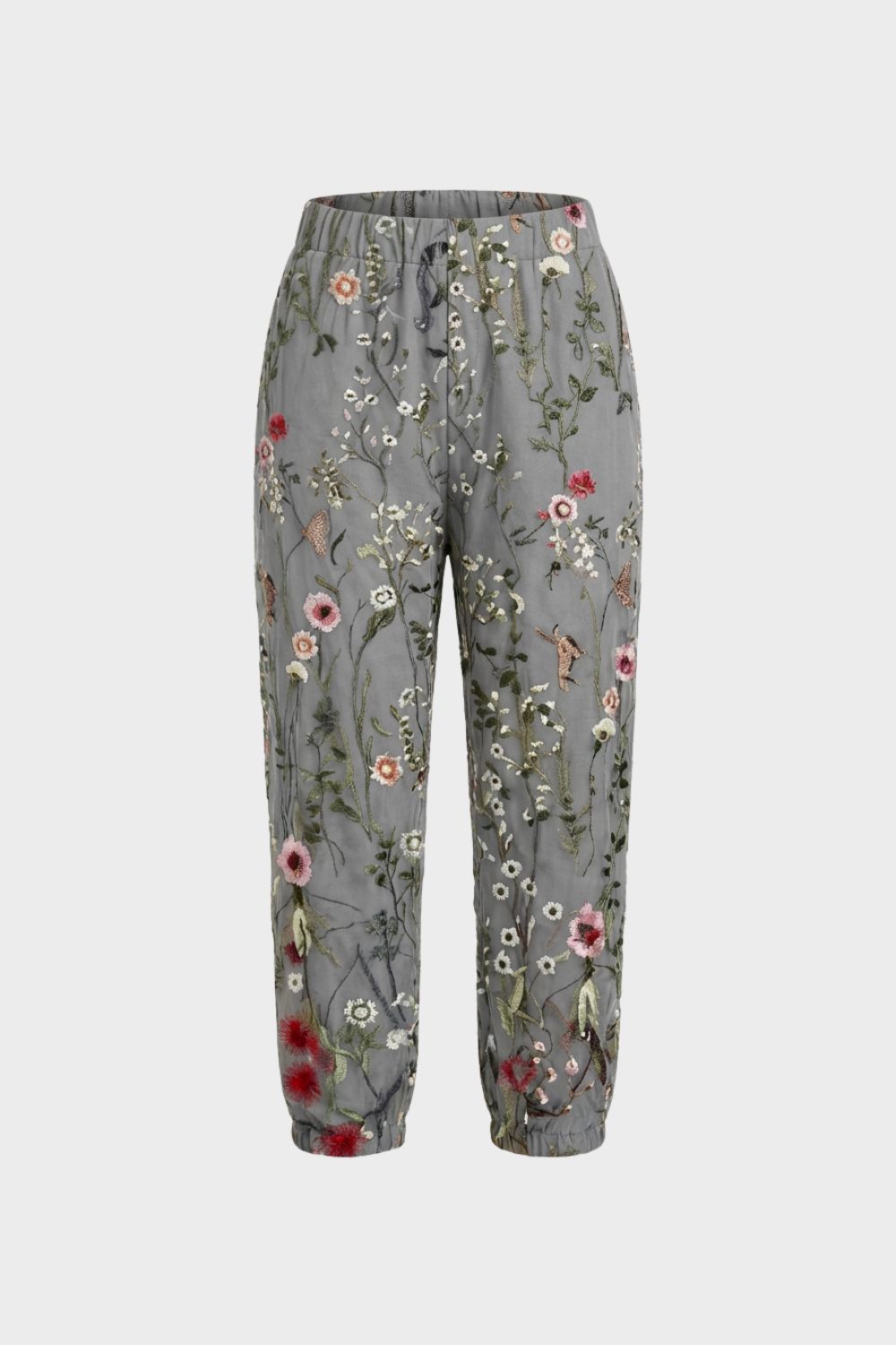 Women's Loose Fit Drawstring Pants | Striped Pattern