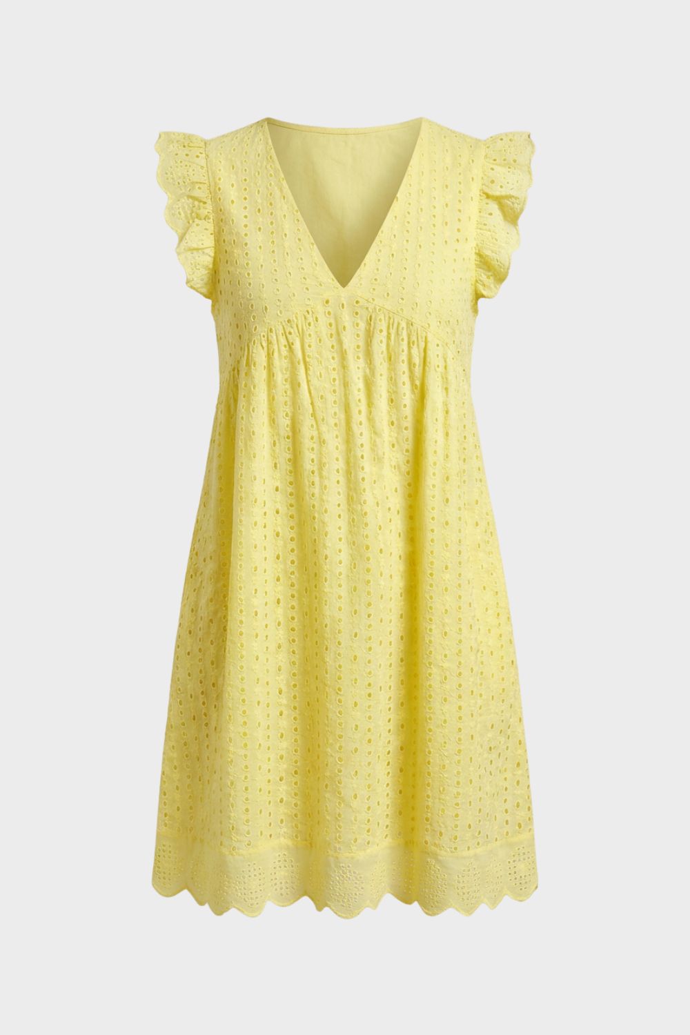 Women's V Neck Cap Sleeve | Mini Dress