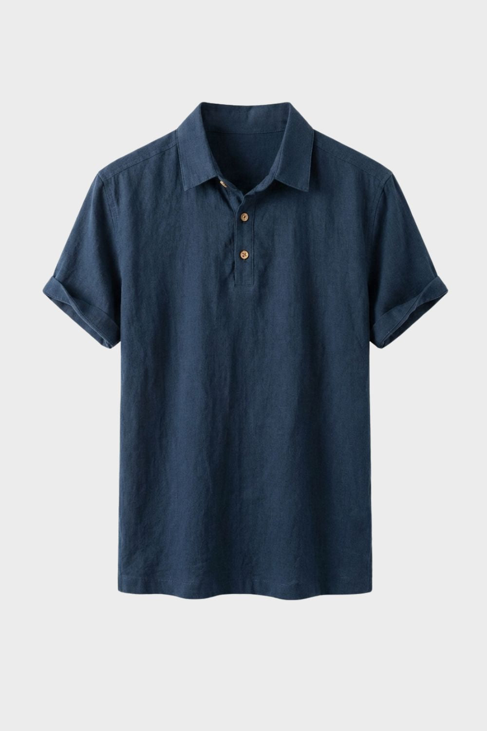 Men's Japan Style Minimal Button Placket Casual Shirt | Short Sleeve