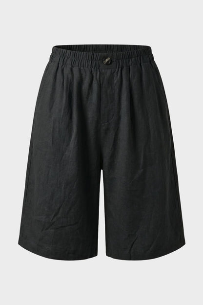 Women's Loose Fit Mid Waist Shorts | Wide Leg
