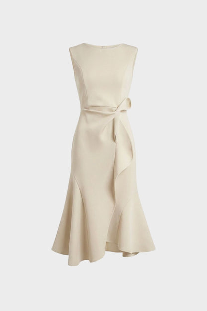 Women's Sleeveless Midi Dress | Draped