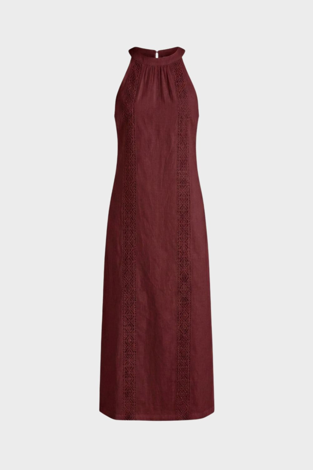 Women's Sleeveless High Neck Dress | Maxi