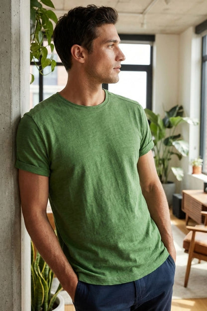 Men's Short Sleeve Crew Neck T-Shirt | Basic Tee