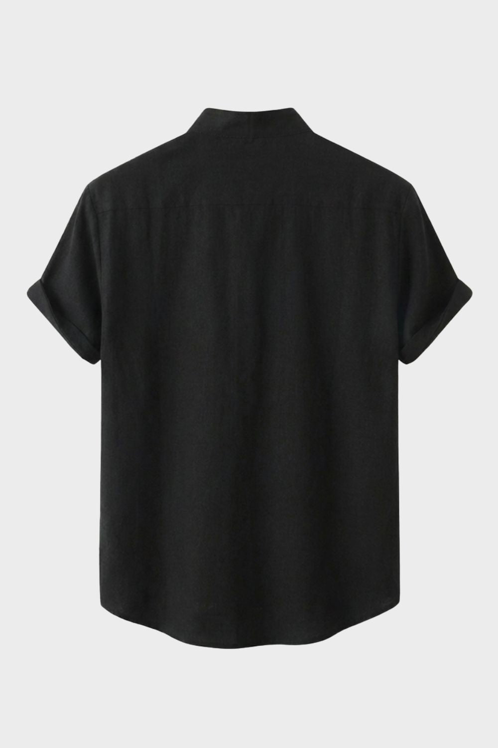 Men's Short Sleeve Stand Collar Shirt | Summer