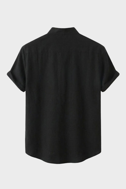 Men's Short Sleeve Stand Collar Shirt | Summer