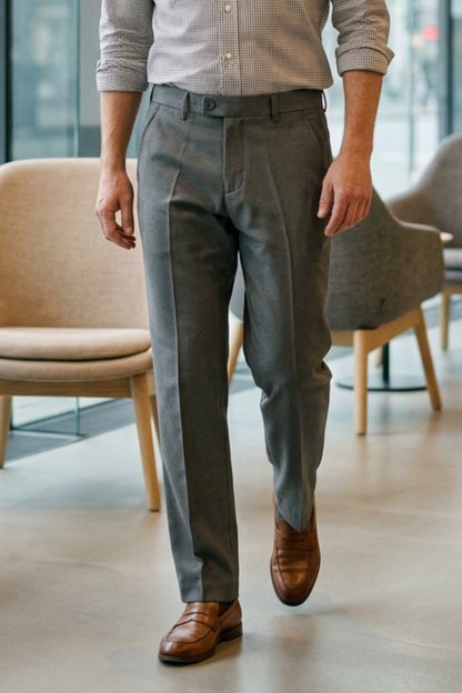 Slim Fit Men's Suit Trousers