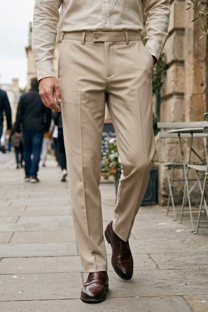 Slim Fit Men's Suit Trousers