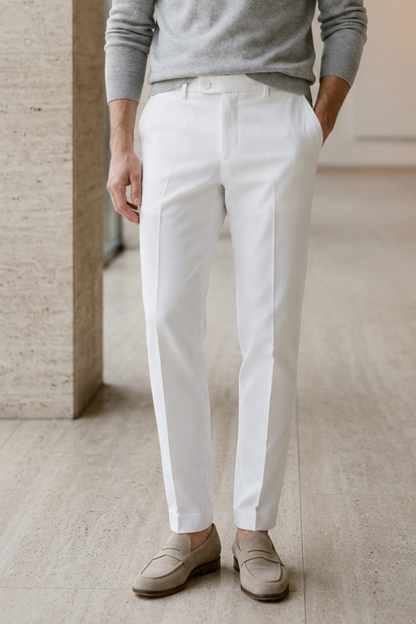 Slim Fit Men's Suit Trousers