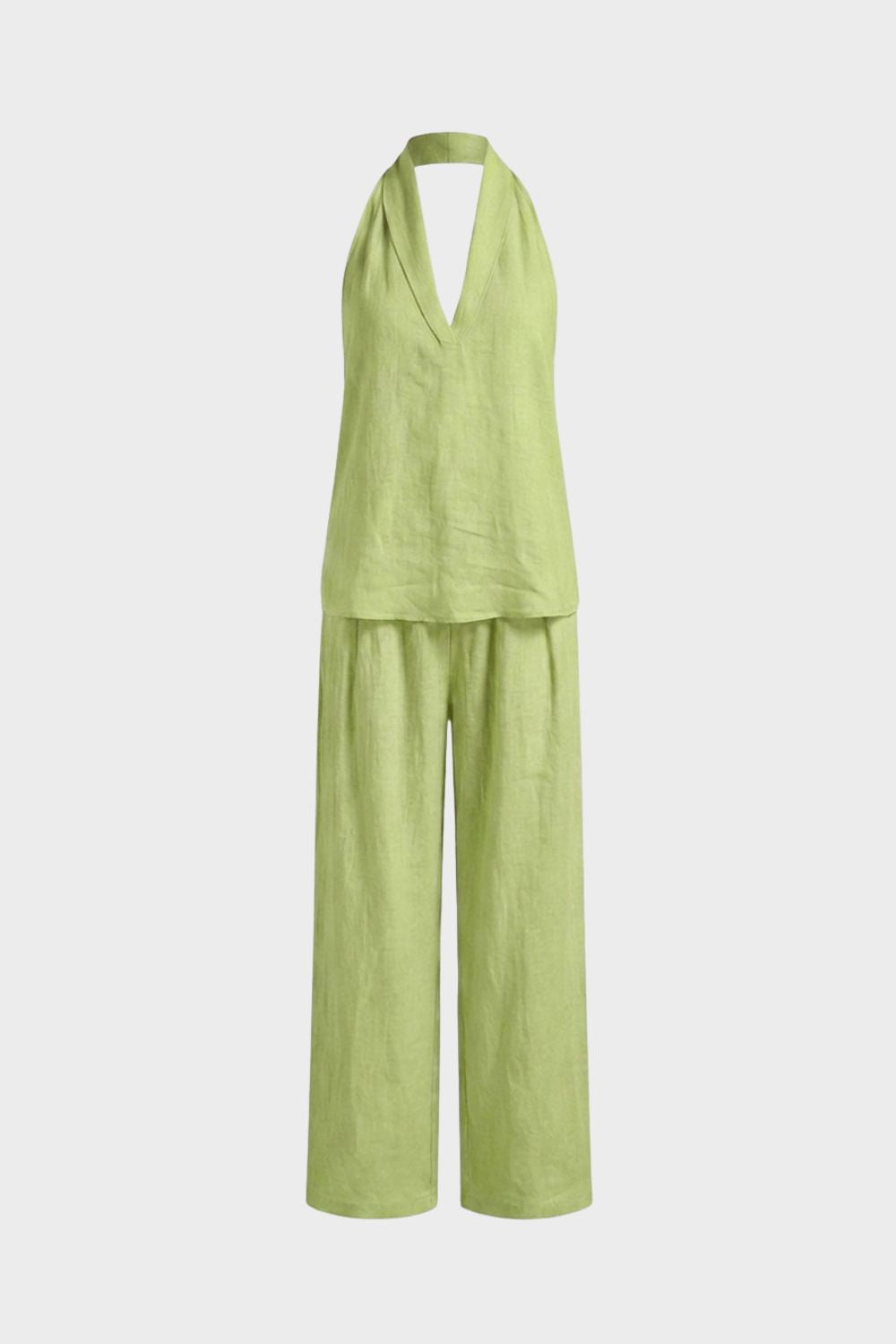 Women's Sleeveless Loose Fit Top and Pants Set | Summer Look