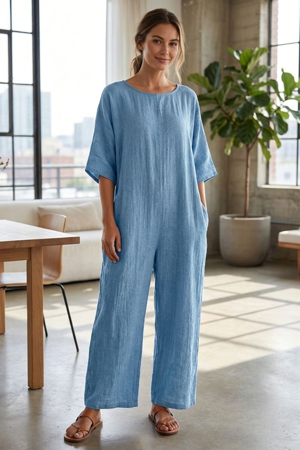 Women's Batwing Sleeve Loose Dress | Maxi