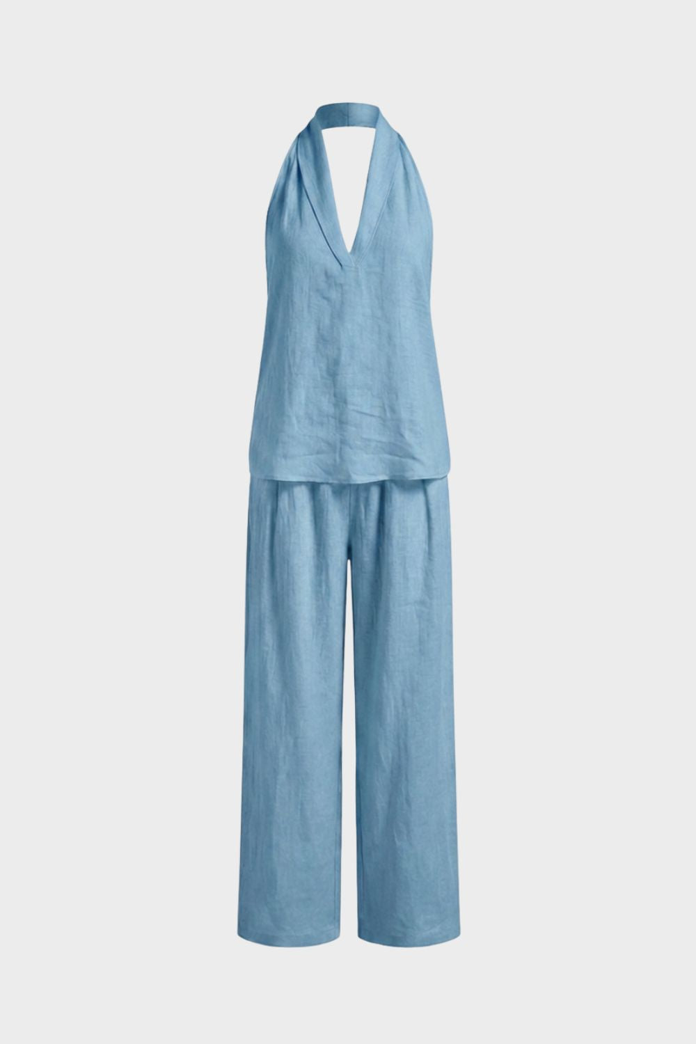 Women's Sleeveless Loose Fit Top and Pants Set | Summer Look