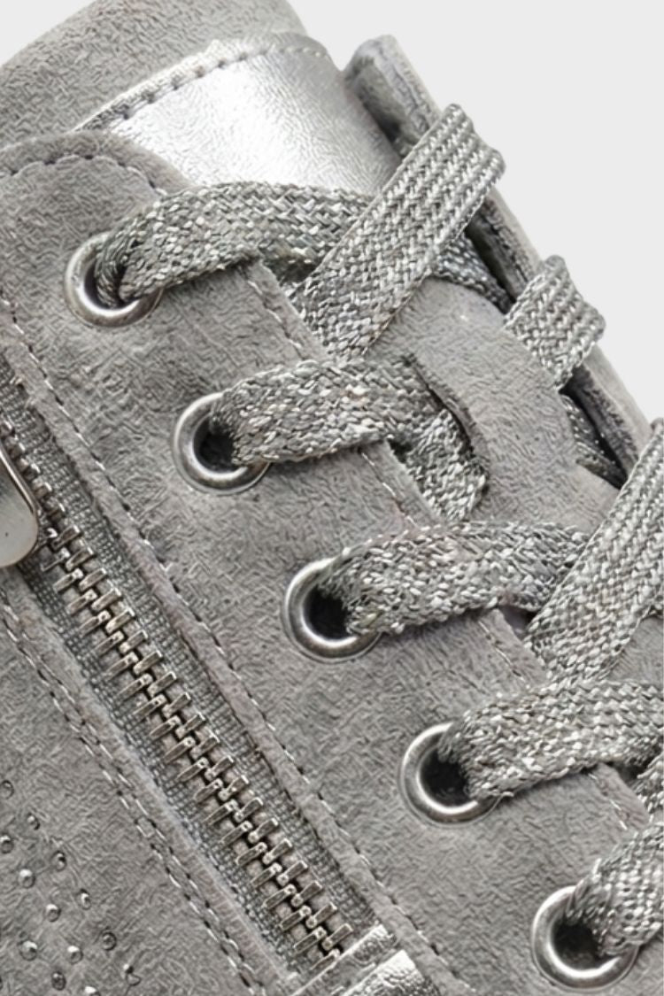Women's Zip and Lace Sneakers