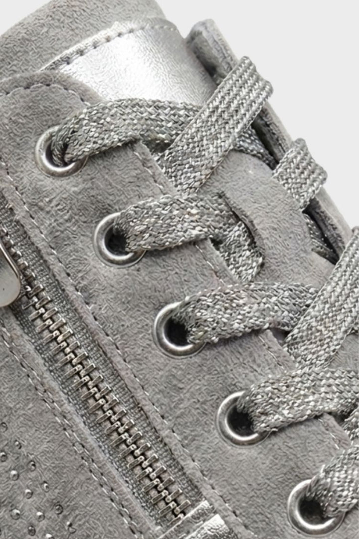 Women's Zip and Lace Sneakers