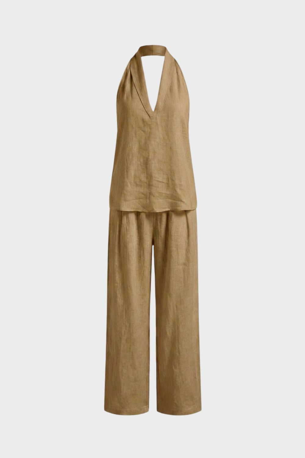 Women's Sleeveless Loose Fit Top and Pants Set | Summer Look