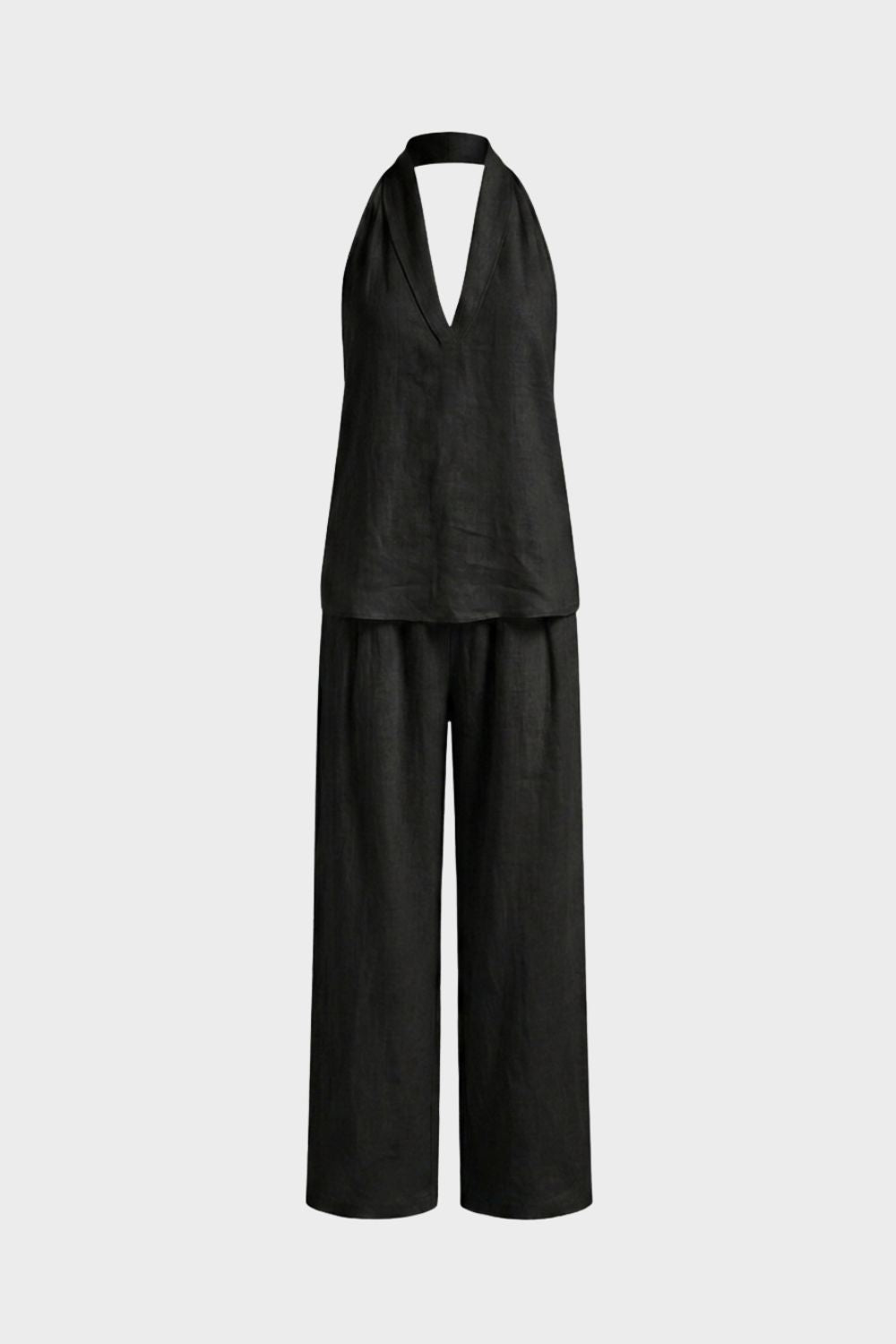 Women's Sleeveless Loose Fit Top and Pants Set | Summer Look