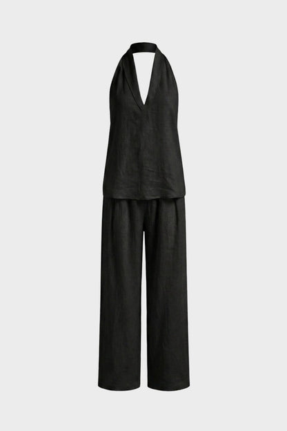 Women's Sleeveless Loose Fit Top and Pants Set | Summer Look