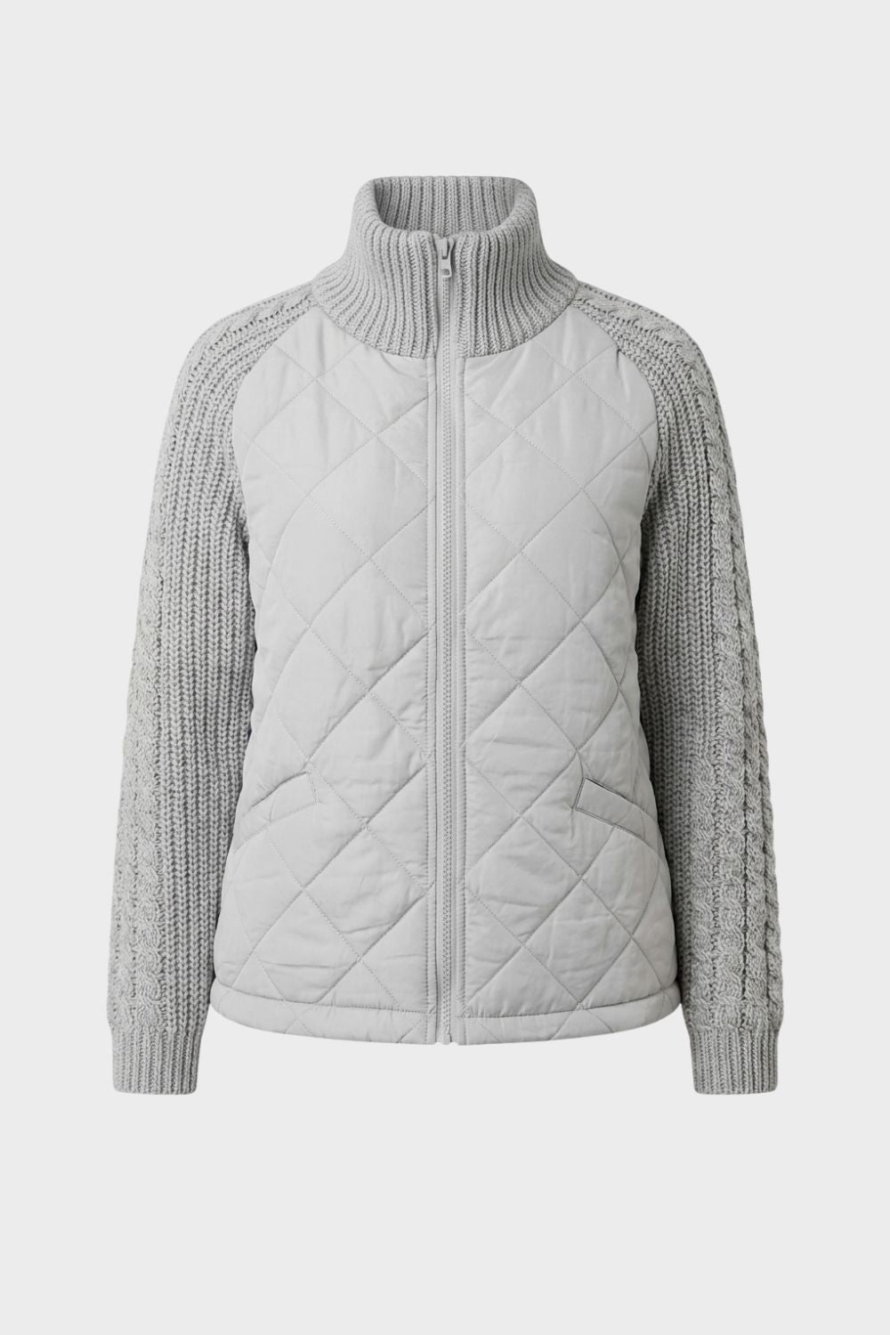 Women's Quilted Casual Jacket | Zip Front