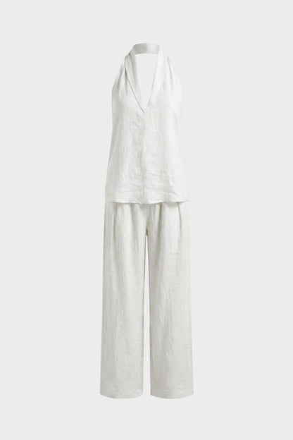 Women's Sleeveless Loose Fit Top and Pants Set | Summer Look