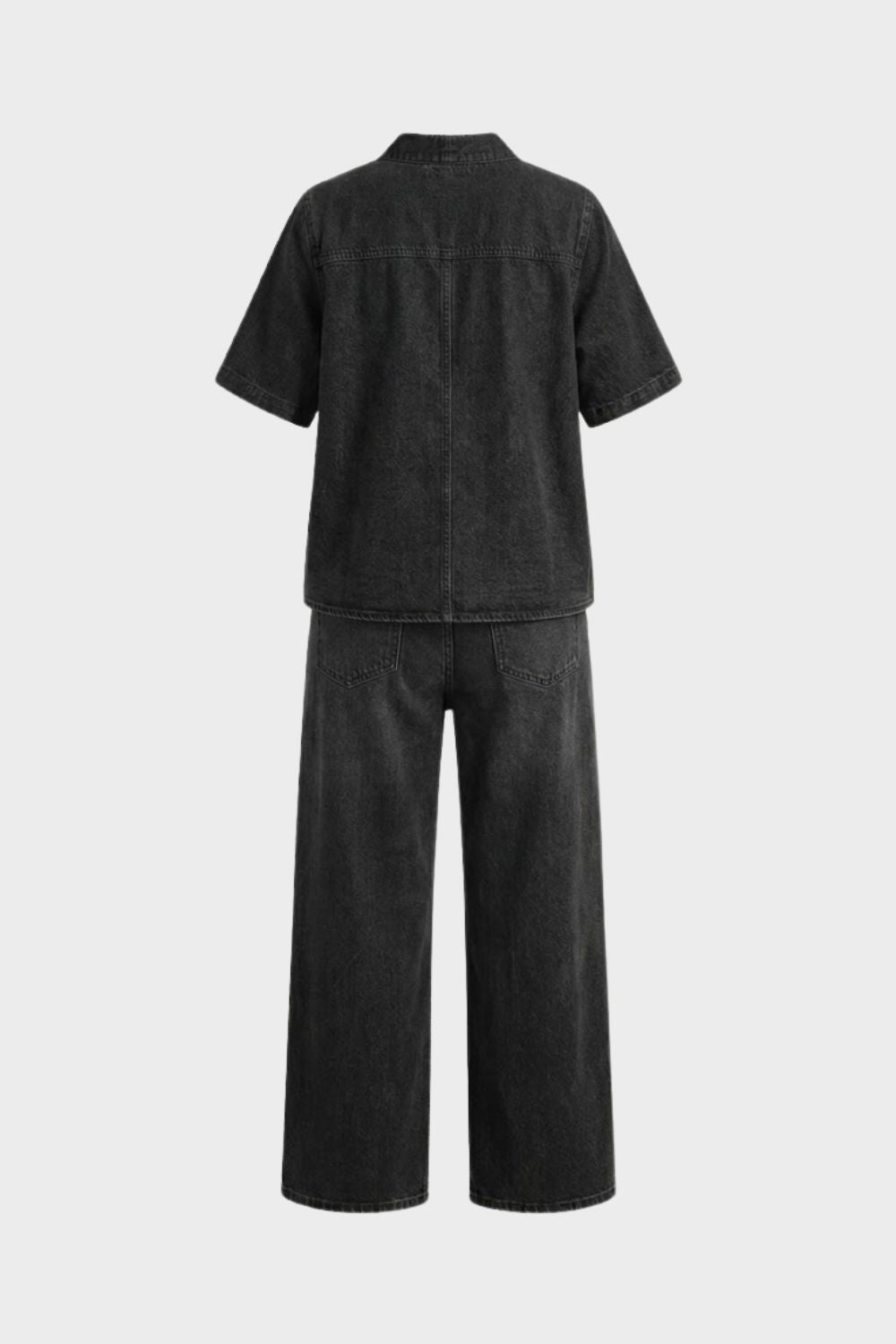 Women's Short Sleeve V Neck Top and Loose Pants Set | Everyday Wear