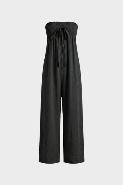Women's Strapless Wide Leg Jumpsuit | Casual Style