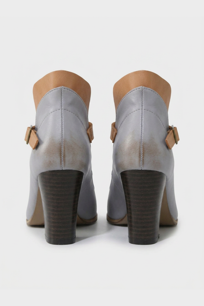 Women's Strapped Block Heel Pumps