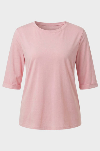 Women's Short Sleeve Round Neck T-Shirt | Casual Style